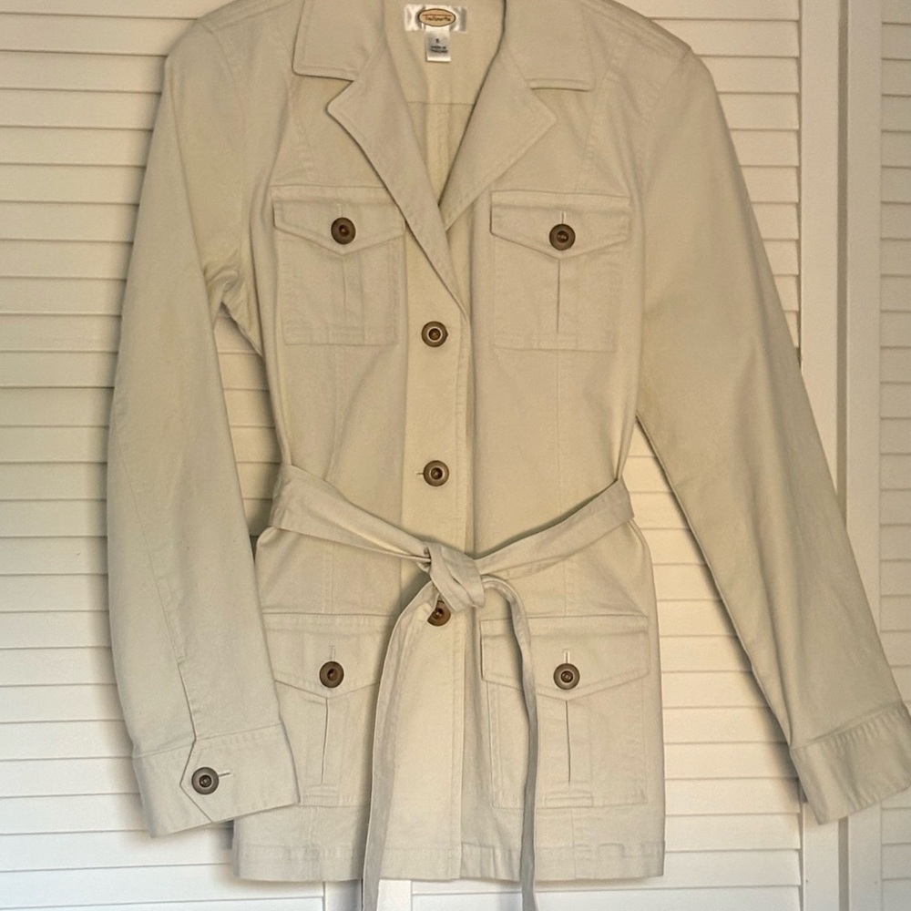 Talbots Light Cream Utility Jacket - image 3